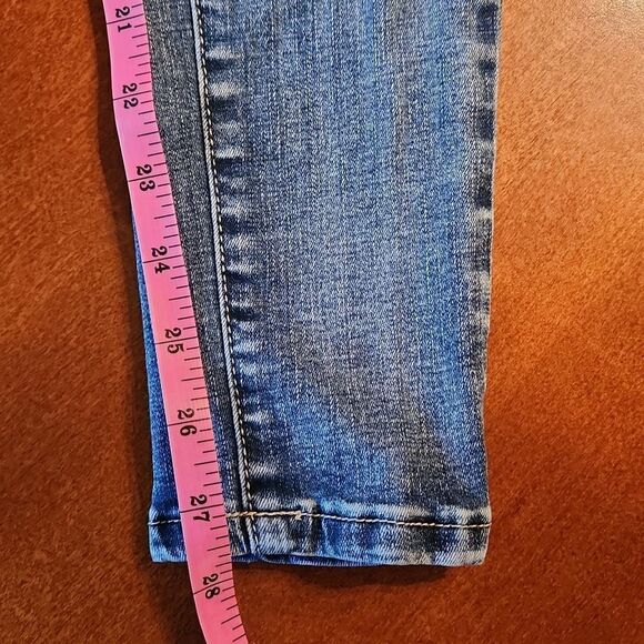 Kancan Mid Rise Stretch Skinny Jeans, Size 3, Blue Wash Denim - Picture 7 of 11